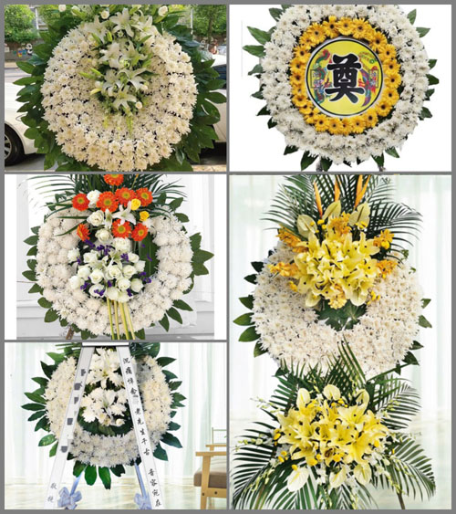 甘肃省张掖临泽县鸭暖镇花圈速递